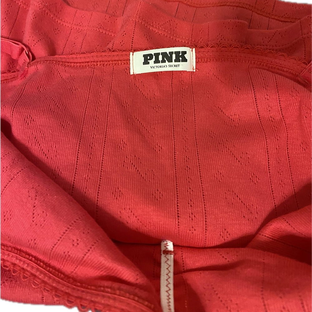 💰Coral-Red Eyelet Cotton Camisole💰 - Picture 5 of 7